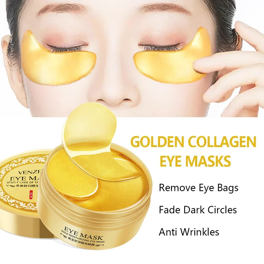 Seaweed Gold Collagen Eye Masks – 60pcs Anti-Aging Care